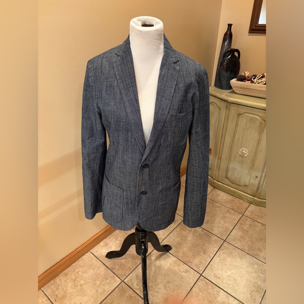 Nautica Men’s Blazer Sports Coat Charcoal Gray